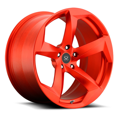 ที่กำหนดเองสีแดง 2-PC ฟอร์จขอบล้อแม็กสำหรับ BWM X5 / ริม 22 
