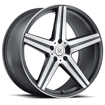 เครื่องสีเทา 5 * 114.3 หน้าศุลกากร 1 ชิ้นขอบล้ออัลลอยหลอมสำหรับ Lexus