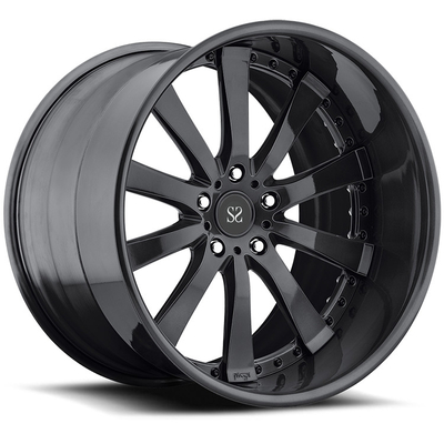 ขอบล้อแม็กที่กำหนดเองสีดำเงา 22 สำหรับขอบล้อปลอมแปลง Land Rover 2 ชิ้น 5x120 5x108