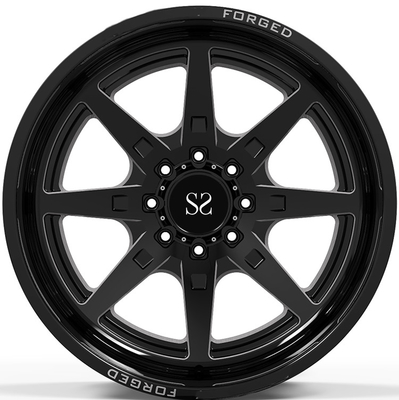 22x10, 22x12 และ 22x14 กลอสสีดำมิลลิ่ง Windows 4x4 ล้อ / ริมฝีปากลึกปลอมแปลงขอบถนน