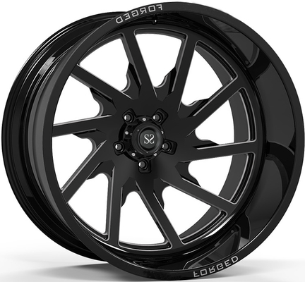 Off Rad Rims 24x12 และ 24x14 กลอสสีดำกลึงขอบปากลึกขนาด 4x4 แบบกำหนดเอง