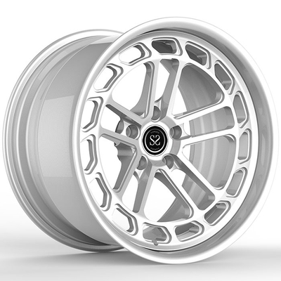 22x10.5 2-PC กระบอกโกหก Custom เงินสําหรับ Audi RS6