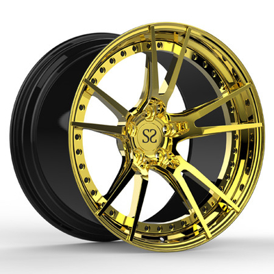 2 ชิ้น 20x10 นิ้ว Bmw M6 Golden Pcd 139.7mm ขัดล้อฟอร์จ