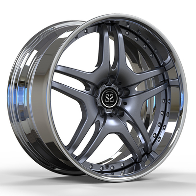 Benz Cls Custom 20 นิ้ว 2 ชิ้น Polish Grey Forged Wheel Rims 5x112