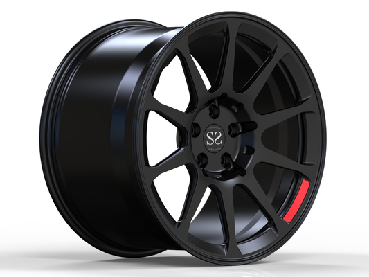 Matte Black Monoblock Forged ล้อรถ 20 นิ้วสำหรับ Audi R8 ขอบอลูมิเนียมอัลลอยด์