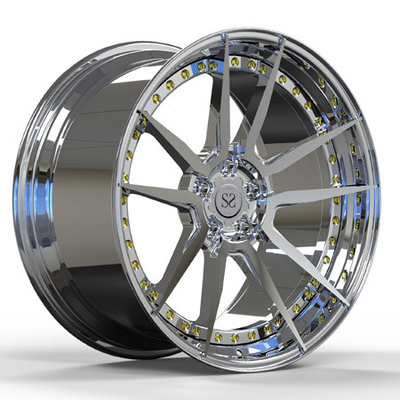 สกรูทองขัดเงา 2 ชิ้นขอบล้อแม็ก 20 นิ้วสำหรับ Bmw M5 ล้อรถ Forged Center