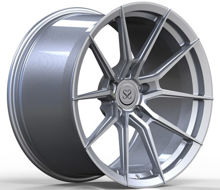 1 ชิ้น Matte Silver 20 นิ้วขอบโลหะผสมสำหรับ Porsche 911 ล้อรถ Forged Center Blanks