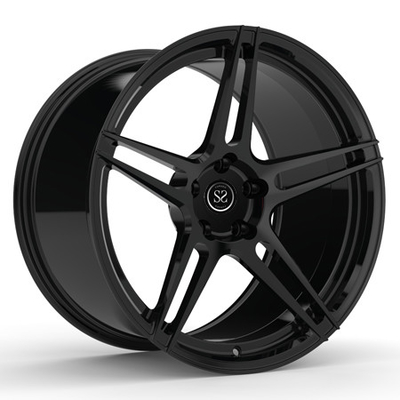 1 ชิ้น Custom 5x114.3 Hyper Black Mustang Gt Rims 19 นิ้ว Monoblock Alloy Forged Wheels