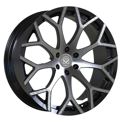 หน้ากลึงสีดำ 1 ชิ้น monoblock ปลอมแปลงล้อ 24 นิ้วเซ ESCALADE ขอบล้อรถ