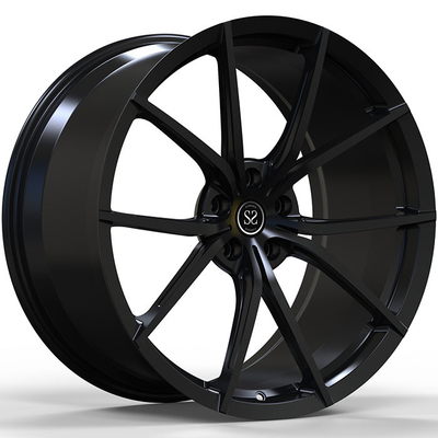 พอดีกับ Porsche 996 5x130 Custom Gloss Black 1-PC Forged Alloy Rims 18 19 20 21 และ 22 นิ้ว