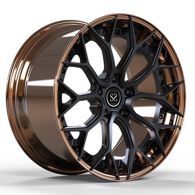 Audi RS6 5x112 Bronze Black 2 PC ฟอร์จขอบล้อแม็ก 19 20 21 และ 22 นิ้ว