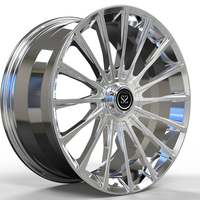 1 ชิ้น Chrome ล้อ Monoblock Forged สำหรับ S63 20x8.5 20x9.5 Staggered Rims