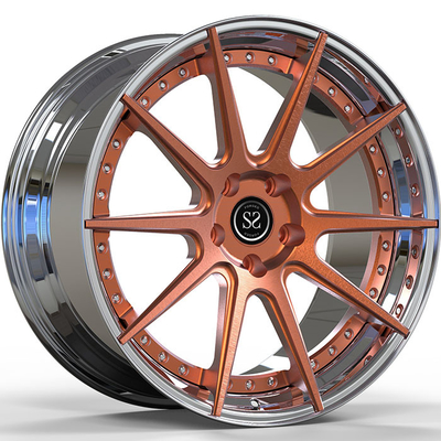 SS2007 21 นิ้ว Ferrari Forged Wheels Polish Orange 2-PC F430 5x108