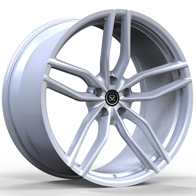 Matt Silver 6061-T6 ขอบล้อ Porsche Forged Custom Specs 5x130 Staggered