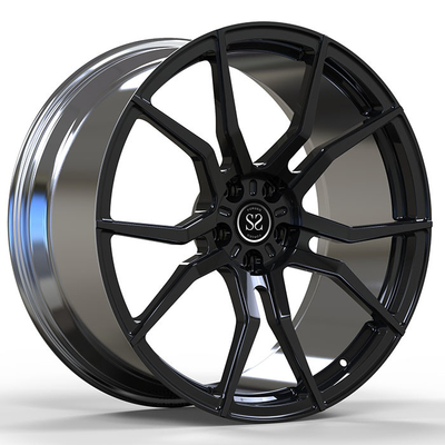 ขอบ Monoblock ปลอมแปลงขัดเงาแบบกำหนดเอง 5x112 Bolt Pattern 23 นิ้ว 6061-T6 Rim