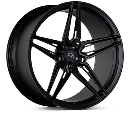 1 ชิ้น Vossen สไตล์ฟอร์จล้อ 24 นิ้วสีดำเงาสำหรับขอบรถหรู