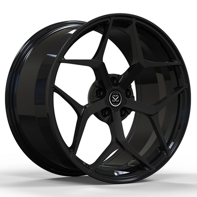 ล้อฟอร์จ 1 ชิ้น Satin Black 6061-T6 Monoblock Forged Rims