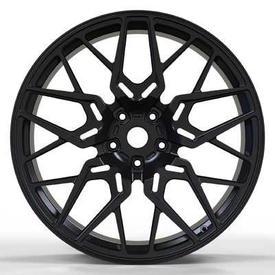 SSWS1032 1-PC 6061-T6 แปรงขอบล้อแม็กขอบเงาสีดำ 5x112 20 นิ้ว